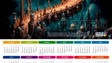 تقویم رایگان شرکت کالرلاجیک آماده برای دانلود