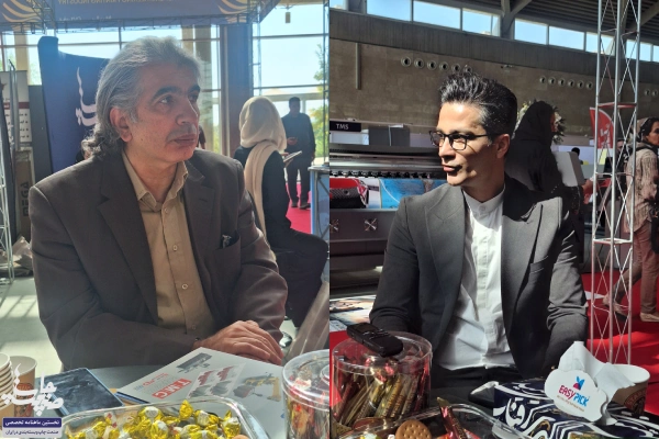 محمد کیامرثی مدیرعامل ماشینسازی کیامرثی، رضا داوودی، مدیر ماشینسازی حرفهوفن و رضا نورایی، کارشناس و مشاور صنعت چاپ و بستهبندی